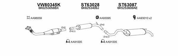  630037 Exhaust system 630037
