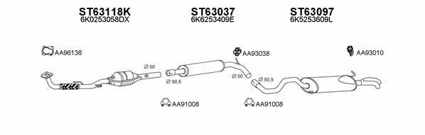  630041 Exhaust system 630041
