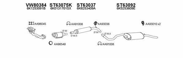  630048 Exhaust system 630048