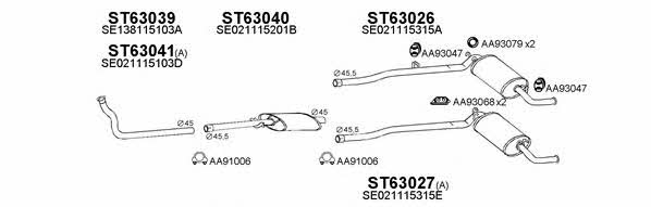  630063 Exhaust system 630063