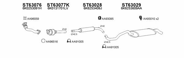  630066 Exhaust system 630066