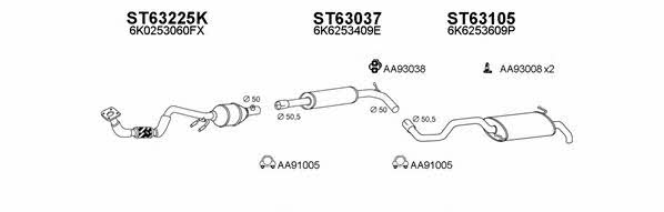  630071 Exhaust system 630071