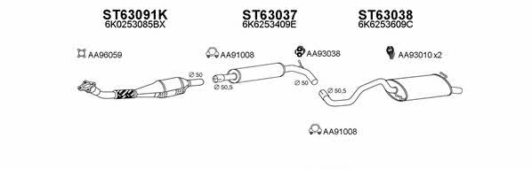  630076 Exhaust system 630076
