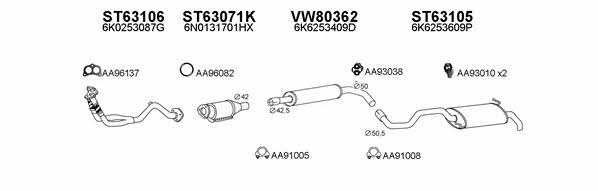  630078 Exhaust system 630078