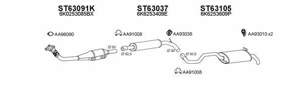 630081 Exhaust system 630081