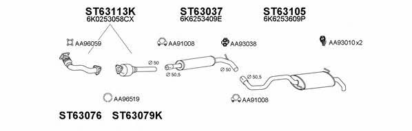 Veneporte 630082 Exhaust system 630082