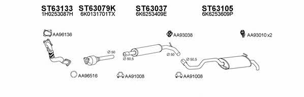  630085 Exhaust system 630085