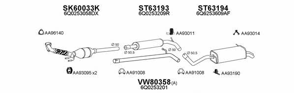  630095 Exhaust system 630095