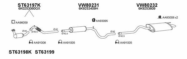  630097 Exhaust system 630097