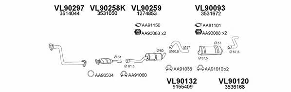  900145 Exhaust system 900145