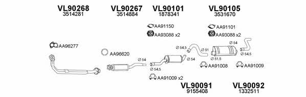  900152 Exhaust system 900152