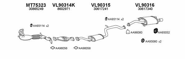  900159 Exhaust system 900159