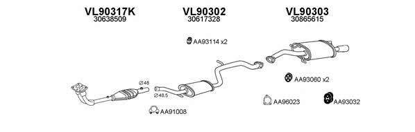 900160 Exhaust system 900160