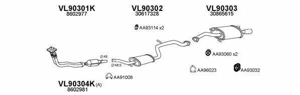  900162 Exhaust system 900162
