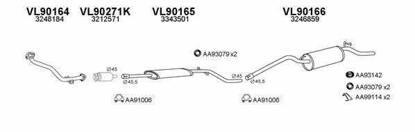  900172 Exhaust system 900172