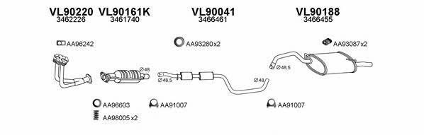  900173 Exhaust system 900173