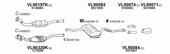  900175 Exhaust system 900175