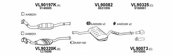  900176 Exhaust system 900176