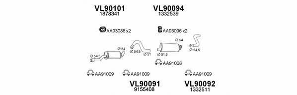  900178 Exhaust system 900178