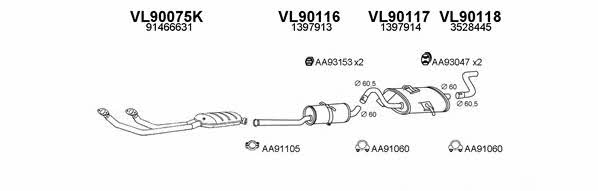 Veneporte 900180 Exhaust system 900180