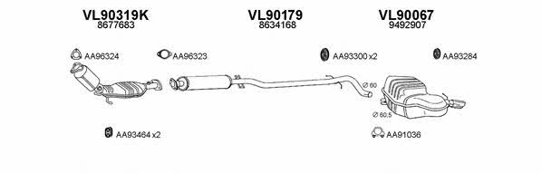 900181 Exhaust system 900181