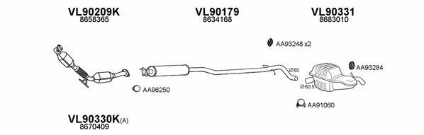  900187 Exhaust system 900187