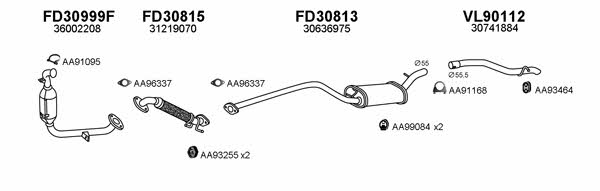  900189 Exhaust system 900189