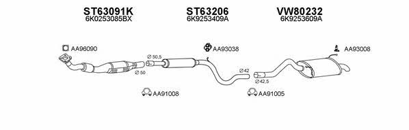 Veneporte 630099 Exhaust system 630099