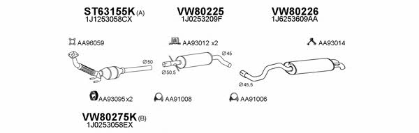  630109 Exhaust system 630109