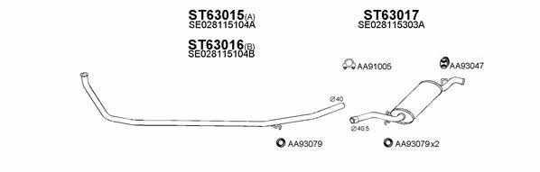  630116 Exhaust system 630116