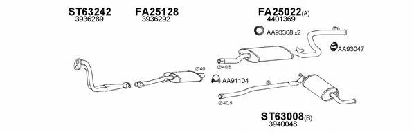  630119 Exhaust system 630119
