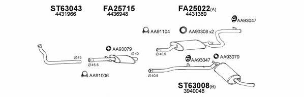 Veneporte 630121 Exhaust system 630121