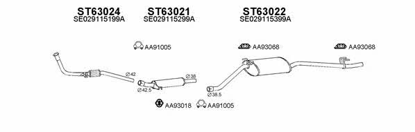  630125 Exhaust system 630125