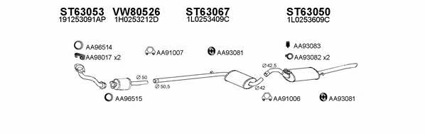  630127 Exhaust system 630127