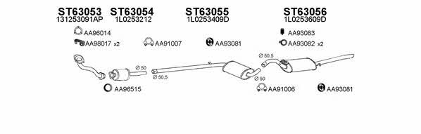  630133 Exhaust system 630133