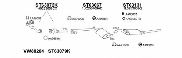  630139 Exhaust system 630139