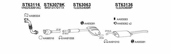  630140 Exhaust system 630140