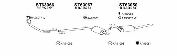 630141 Exhaust system 630141