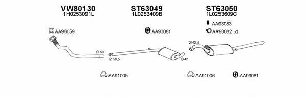  630142 Exhaust system 630142