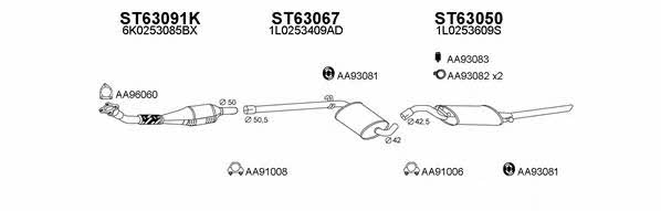 630149 Exhaust system 630149