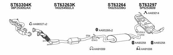  630160 Exhaust system 630160