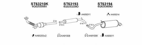  630179 Exhaust system 630179