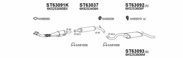 Veneporte 630182 Exhaust system 630182