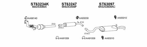  630186 Exhaust system 630186