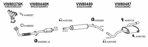  630195 Exhaust system 630195