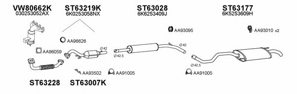  630196 Exhaust system 630196