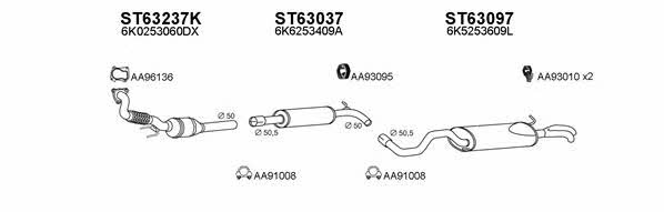  630200 Exhaust system 630200