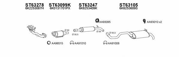  630212 Exhaust system 630212