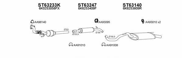 Veneporte 630214 Exhaust system 630214