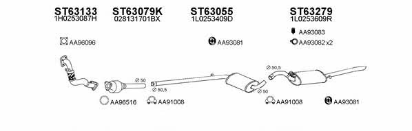  630215 Exhaust system 630215